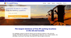 Desktop Screenshot of overnightrvparking.com