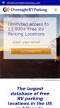 Mobile Screenshot of overnightrvparking.com